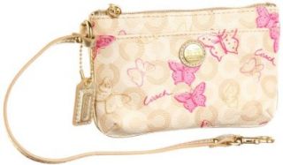 Waverly Butterfly Signature C Small Wristlet Parchment Multi Shoes