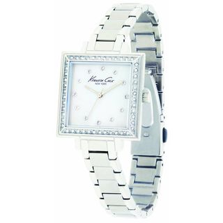 Kenneth Cole Womens Stainless Steel Square Case Watch