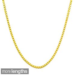 Fremada 14k Yellow Gold Box Necklace (16 inches to 30 inches) Today $