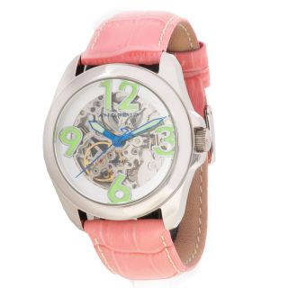 40 Skeleton Automatic Leather Strap Watch Today $102.14