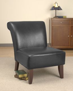 Garland Black Leather Chair