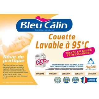 BLEU CALIN Couette Lavable à 95°C 240x260cm   Achat / Vente COUETTE