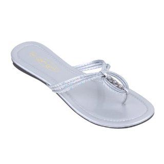New Fashion Womens Slip On Sequins Sandals Shoes 4 Colors
