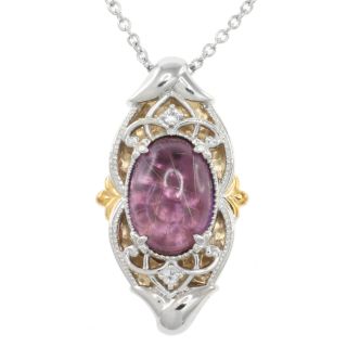 Amethyst and White Sapphire Necklace Today $103.99