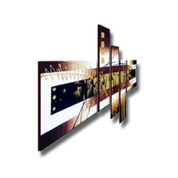 Hand painted Abstract 101 Gallery wrapped Canvas Art Set