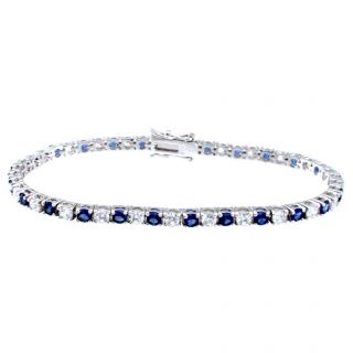 cut Blue and Clear Cubic Zirconia Bracelet Today $104.99