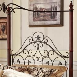 Madera Deco Full size Canopy Metal Bed