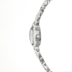 Bulova Womens Crystal Stainless Steel Watch and Bracelet Set
