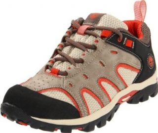 Lace Hiking Shoe (Big Kid),Pewter/Orange,4 M US Big Kid Shoes