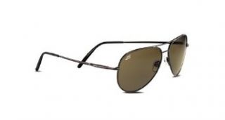Serengeti Medium Aviator Sunglasses,Shiny Gunmetal