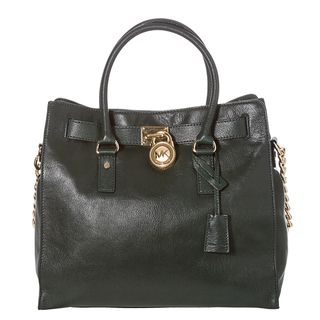 MICHAEL Michael Kors Hamilton Large Forest Green Leather Tote Bag
