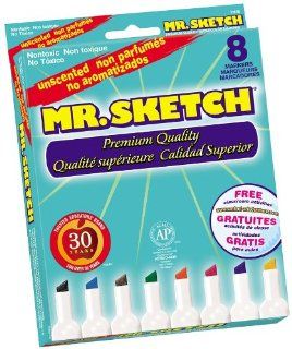 Mr. Sketch Unscented Water Color Markers, 8 Colored