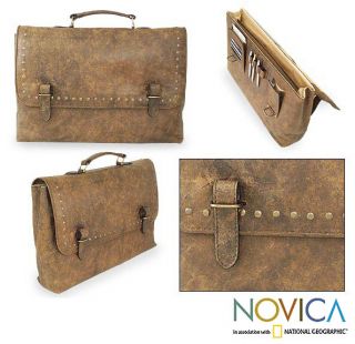 Amber Style Leather Briefcase (Mexico)