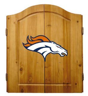 NFL Denver Broncos Complete Dart Cabinet (w/board, darts