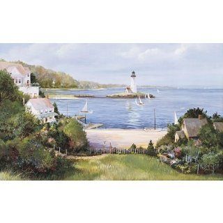 (99x164) Lighthouse Cove Huge Wall Mural