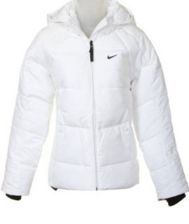 Nike Womens White Padded Hooded Jacket