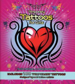 Temporary Tattoos for Girls Includes 100 Temporary Tattoos (Spiral