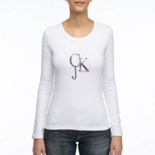 CALVIN KLEIN JEANS T Shirt Femme Blanc Blanc   Achat / Vente T SHIRT