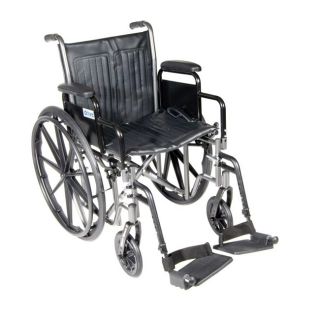 Drive Silver Sport 2 Wheelchair with Detachable Desk Arms & Footrests