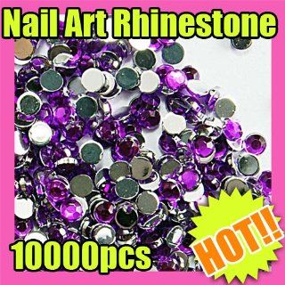 2mm purple round nail art glitter rhinestone 168 
