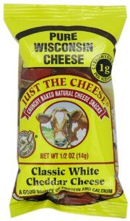 Just the Cheese Mini Round Snacks, Classic White Cheddar, 0.5 Ounce