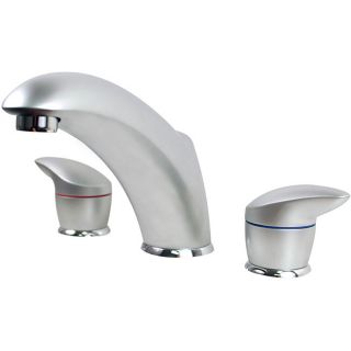Moen Widespread Platinum and Chrome Roman Tub Faucet Today $109.99 5