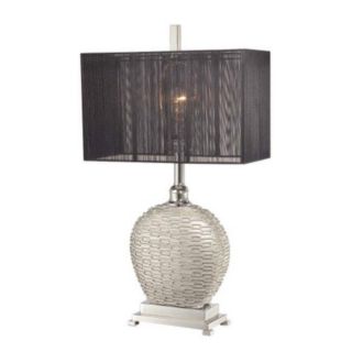 Designer Silver Accented Canteen Table Lamp