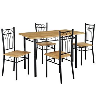 Nook Black Table and Four Chair Dining Set