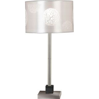 Hyde 26 inch Brushed Steel Table Lamp