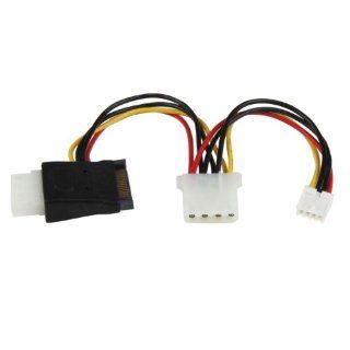 StarTech LP4 to SATA Power Cable Adapter with Floppy