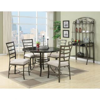 Val 5 Piece Black Faux Marble Top Pack Dining Set Today $341.99 2.0