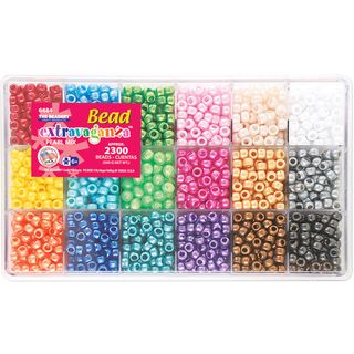 Giant Bead Box Kit 2300 Beads/Pkg Pearl