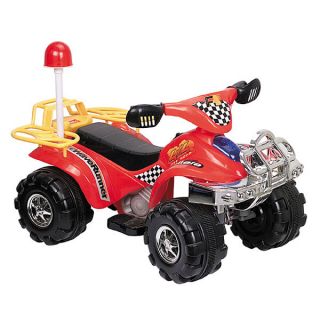 Red Off Road Battery Operated 4 Wheeler ATV