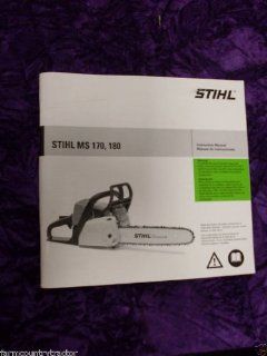 Stihl MS170/180 Chainsaw OEM OEM Owners Manual Stihl MS170/180