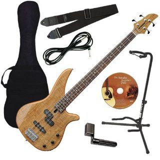 Yamaha RBX170EWN 4 String Electric Bass Guitar Flame Mango