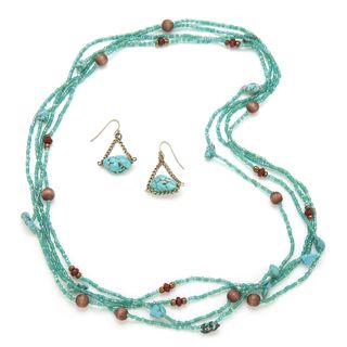 Alex Rae by Peyote Bird Designs Endless Turquoise and Bead Necklace