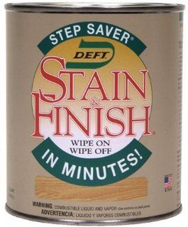 Deft 171 04 Step Saver 1 Quart Wood Stain & Finish, Golden Oak