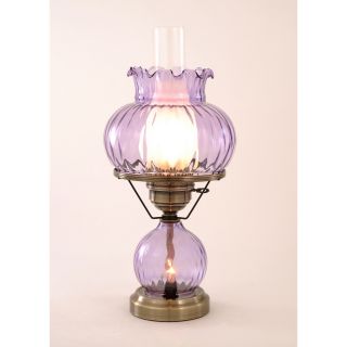 With Rhombus Optic Violet Glass Lamp Today $112.19