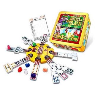 Mexican Train and Chickenfoot Dominoes The Complete Dual Game Set