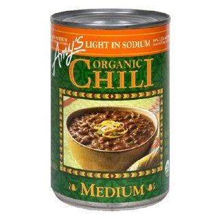 Amys Light in Sodium Organic Medium Chili, 14.7 Ounce Cans (Pack of