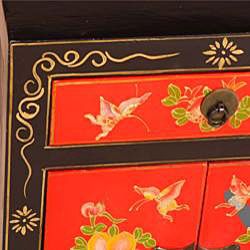 Hand painted Butterflies and Flowers End Table (China)
