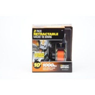 SmartStraps 173 10 3000 lbs. Retractable Ratchet Strap, Orange 2 Pack