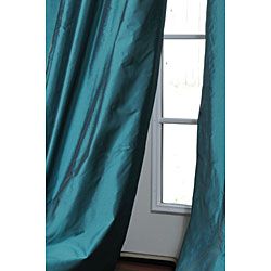Faux Silk Signature Teal 108 inch Curtain Panel