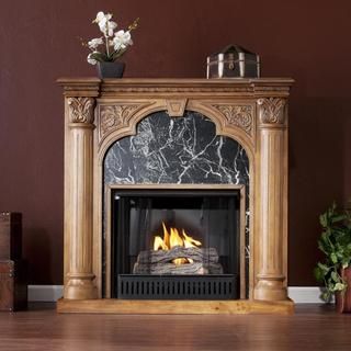 Vickery Old World Oak Gel Fuel Fireplace