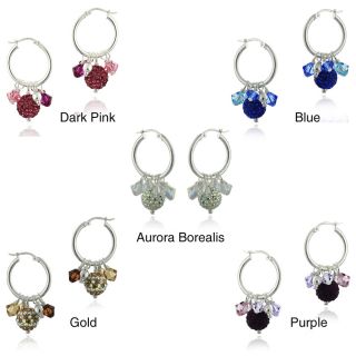 Icz Stonez Sterling Silver Crystal And Fireball Earrings Today $22.49