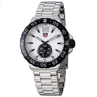 Tag Heuer Mens Formula 1 White Dial Stainless Steel Watch Today $