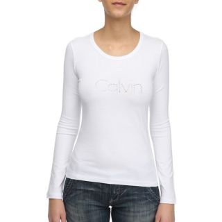 CALVIN KLEIN JEANS T Shirt Femme Blanc Blanc   Achat / Vente T SHIRT