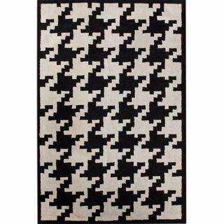 Hand tufted Alexa Spectrum Houndstooth Wool Rug (6 x 9)