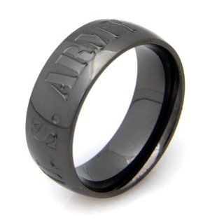 Stainless Steel Ring Army Military Ring Jewelry