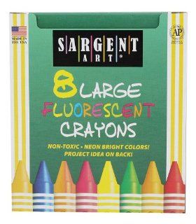 Sargent Art 22 0551 8 Large Crayons, Tuck Box and